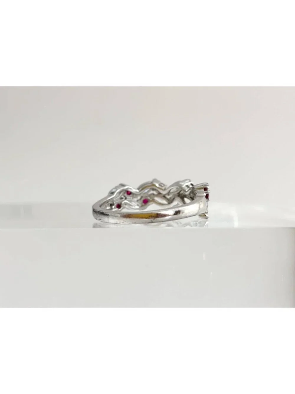 Tanzanite Cluster Gemstone Sterling Silver 925 Vintage Ring - sz 10